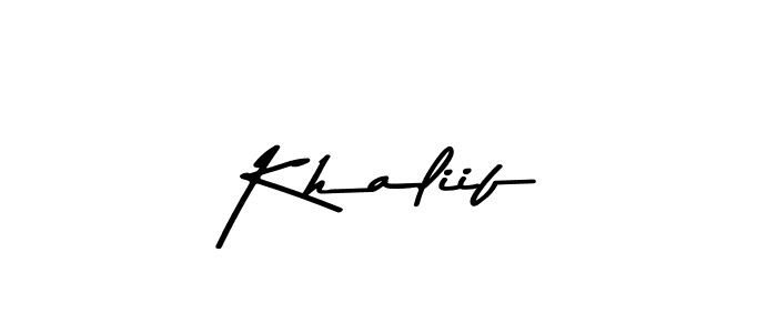 Make a beautiful signature design for name Khaliif. Use this online signature maker to create a handwritten signature for free. Khaliif signature style 9 images and pictures png