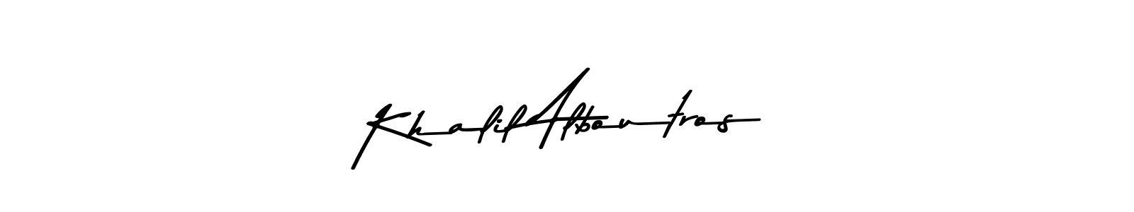 Similarly Asem Kandis PERSONAL USE is the best handwritten signature design. Signature creator online .You can use it as an online autograph creator for name Khalil Alboutros. Khalil Alboutros signature style 9 images and pictures png