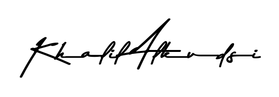 The Asem Kandis PERSONAL USE font transforms the name Khalil Alkudsi into an executive sign with sharp precision and distinguished character. Khalil Alkudsi signature style 9 images and pictures png