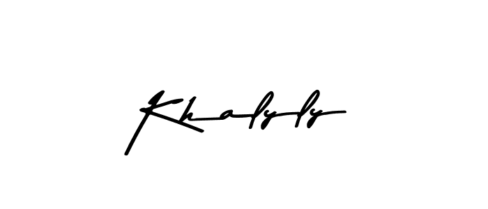 if you are searching for the best signature style for your name Khalyly. so please give up your signature search. here we have designed multiple signature styles  using Asem Kandis PERSONAL USE. Khalyly signature style 9 images and pictures png