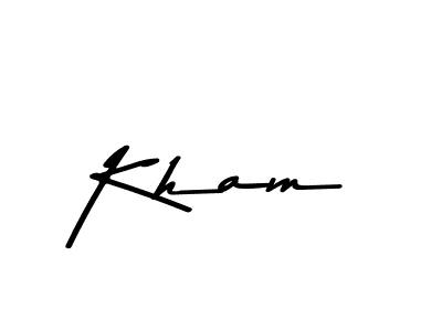 Kham stylish signature style. Best Handwritten Sign (Asem Kandis PERSONAL USE) for my name. Handwritten Signature Collection Ideas for my name Kham. Kham signature style 9 images and pictures png