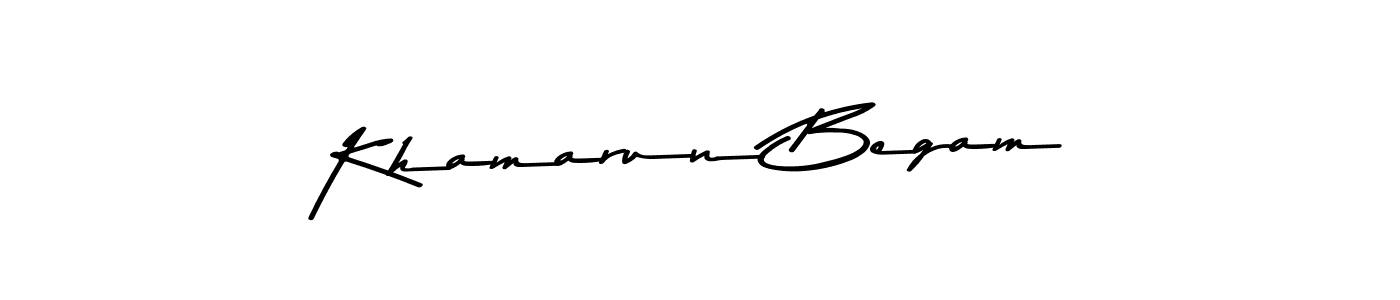 Make a beautiful signature design for name Khamarun Begam. With this signature (Asem Kandis PERSONAL USE) style, you can create a handwritten signature for free. Khamarun Begam signature style 9 images and pictures png