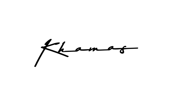 Similarly Asem Kandis PERSONAL USE is the best handwritten signature design. Signature creator online .You can use it as an online autograph creator for name Khamas. Khamas signature style 9 images and pictures png