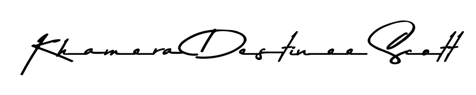 Looking for the ultimate eSignature for Khamera Destinee Scott? Explore Asem Kandis PERSONAL USE font collection and download transparent PNGs in seconds. Khamera Destinee Scott signature style 9 images and pictures png