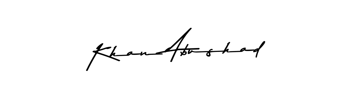 Khan Abushad stylish signature style. Best Handwritten Sign (Asem Kandis PERSONAL USE) for my name. Handwritten Signature Collection Ideas for my name Khan Abushad. Khan Abushad signature style 9 images and pictures png