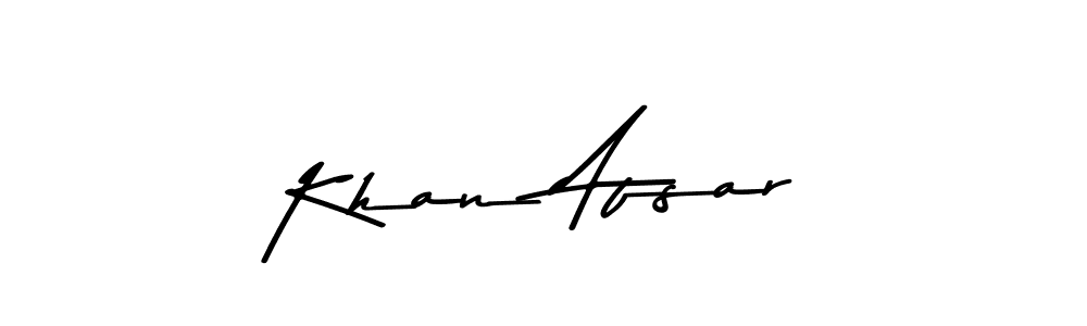 Create a beautiful signature design for name Khan Afsar. With this signature (Asem Kandis PERSONAL USE) fonts, you can make a handwritten signature for free. Khan Afsar signature style 9 images and pictures png