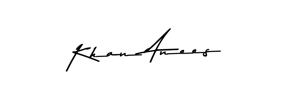 This is the best signature style for the Khan Anees name. Also you like these signature font (Asem Kandis PERSONAL USE). Mix name signature. Khan Anees signature style 9 images and pictures png