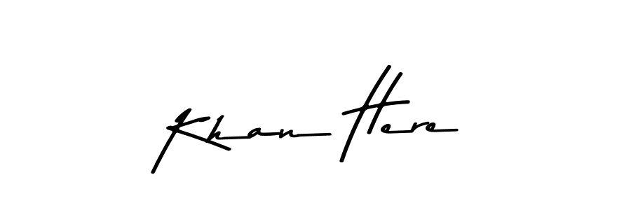 Asem Kandis PERSONAL USE is a professional signature style that is perfect for those who want to add a touch of class to their signature. It is also a great choice for those who want to make their signature more unique. Get Khan Here name to fancy signature for free. Khan Here signature style 9 images and pictures png