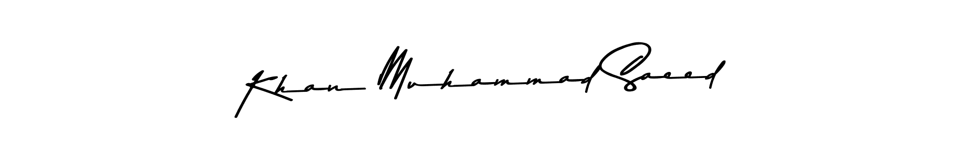 Design your own signature with our free online signature maker. With this signature software, you can create a handwritten (Asem Kandis PERSONAL USE) signature for name Khan Muhammad Saeed. Khan Muhammad Saeed signature style 9 images and pictures png