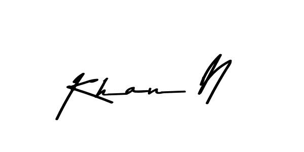 Design your own signature with our free online signature maker. With this signature software, you can create a handwritten (Asem Kandis PERSONAL USE) signature for name Khan N. Khan N signature style 9 images and pictures png