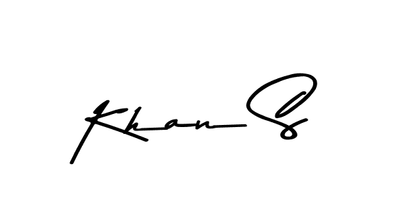 Make a beautiful signature design for name Khan S. With this signature (Asem Kandis PERSONAL USE) style, you can create a handwritten signature for free. Khan S signature style 9 images and pictures png