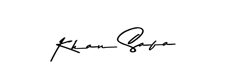 Make a beautiful signature design for name Khan Safa. With this signature (Asem Kandis PERSONAL USE) style, you can create a handwritten signature for free. Khan Safa signature style 9 images and pictures png