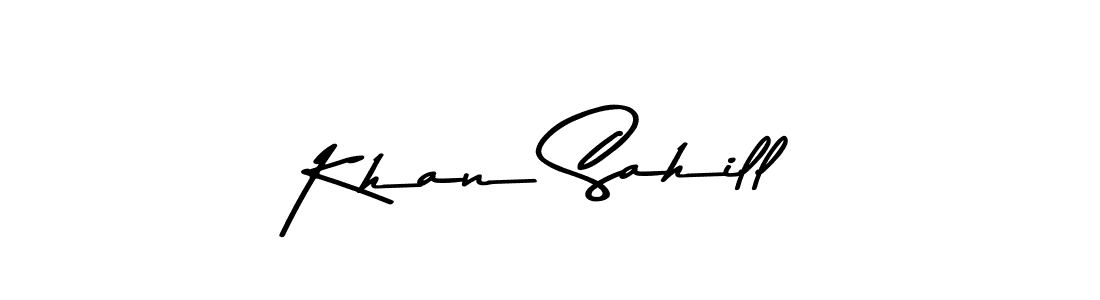 Make a beautiful signature design for name Khan Sahill. Use this online signature maker to create a handwritten signature for free. Khan Sahill signature style 9 images and pictures png