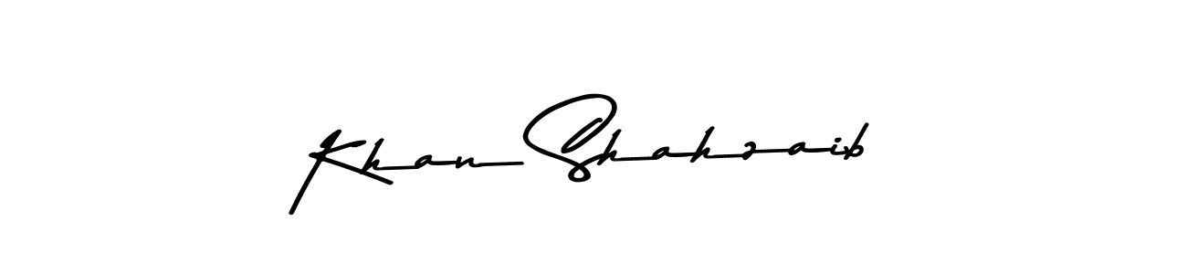 Use a signature maker to create a handwritten signature online. With this signature software, you can design (Asem Kandis PERSONAL USE) your own signature for name Khan Shahzaib. Khan Shahzaib signature style 9 images and pictures png