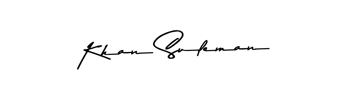 You should practise on your own different ways (Asem Kandis PERSONAL USE) to write your name (Khan Suleman) in signature. don't let someone else do it for you. Khan Suleman signature style 9 images and pictures png