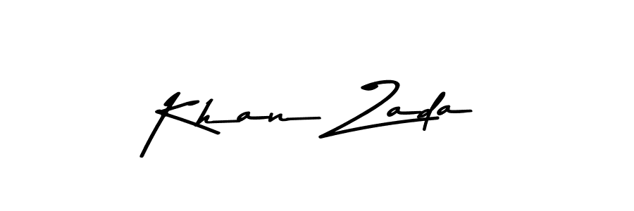 How to make Khan Zada name signature. Use Asem Kandis PERSONAL USE style for creating short signs online. This is the latest handwritten sign. Khan Zada signature style 9 images and pictures png