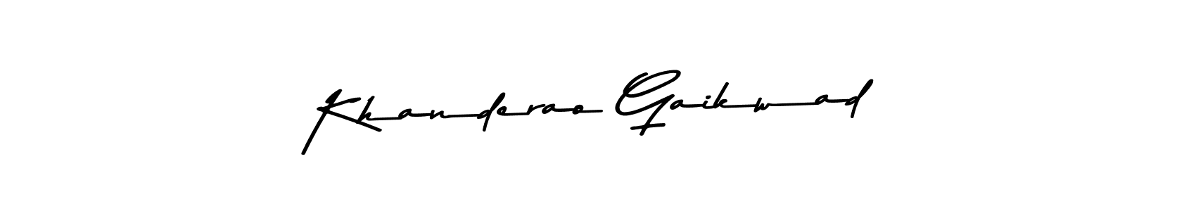 Asem Kandis PERSONAL USE is a professional signature style that is perfect for those who want to add a touch of class to their signature. It is also a great choice for those who want to make their signature more unique. Get Khanderao Gaikwad name to fancy signature for free. Khanderao Gaikwad signature style 9 images and pictures png