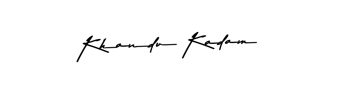 This is the best signature style for the Khandu Kadam name. Also you like these signature font (Asem Kandis PERSONAL USE). Mix name signature. Khandu Kadam signature style 9 images and pictures png