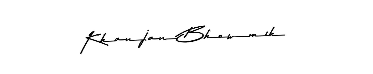 Similarly Asem Kandis PERSONAL USE is the best handwritten signature design. Signature creator online .You can use it as an online autograph creator for name Khanjan Bhowmik. Khanjan Bhowmik signature style 9 images and pictures png