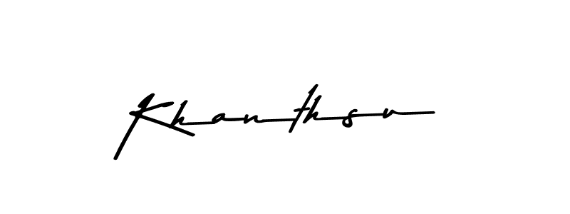 It looks lik you need a new signature style for name Khanthsu. Design unique handwritten (Asem Kandis PERSONAL USE) signature with our free signature maker in just a few clicks. Khanthsu signature style 9 images and pictures png