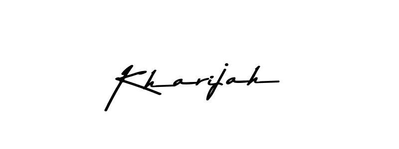 Kharijah stylish signature style. Best Handwritten Sign (Asem Kandis PERSONAL USE) for my name. Handwritten Signature Collection Ideas for my name Kharijah. Kharijah signature style 9 images and pictures png