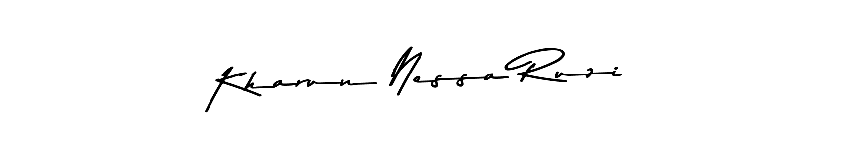 Also You can easily find your signature by using the search form. We will create Kharun Nessa Ruzi name handwritten signature images for you free of cost using Asem Kandis PERSONAL USE sign style. Kharun Nessa Ruzi signature style 9 images and pictures png