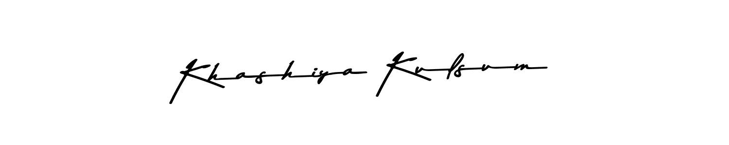 The best way (Asem Kandis PERSONAL USE) to make a short signature is to pick only two or three words in your name. The name Khashiya Kulsum include a total of six letters. For converting this name. Khashiya Kulsum signature style 9 images and pictures png