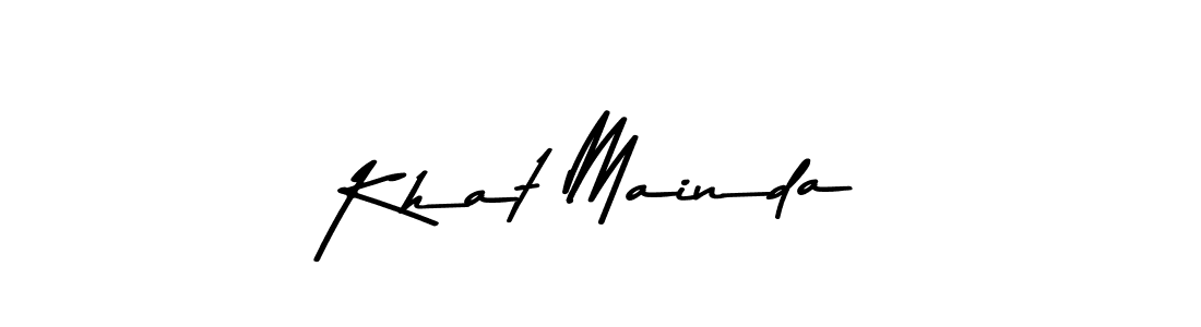 Khat Mainda stylish signature style. Best Handwritten Sign (Asem Kandis PERSONAL USE) for my name. Handwritten Signature Collection Ideas for my name Khat Mainda. Khat Mainda signature style 9 images and pictures png