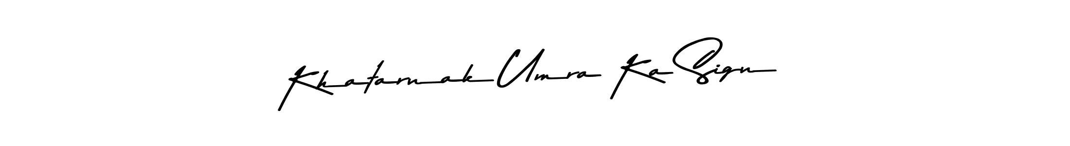 Use a signature maker to create a handwritten signature online. With this signature software, you can design (Asem Kandis PERSONAL USE) your own signature for name Khatarnak Umra Ka Sign. Khatarnak Umra Ka Sign signature style 9 images and pictures png