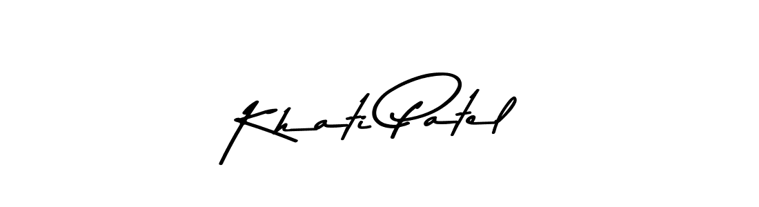 Similarly Asem Kandis PERSONAL USE is the best handwritten signature design. Signature creator online .You can use it as an online autograph creator for name Khati Patel. Khati Patel signature style 9 images and pictures png