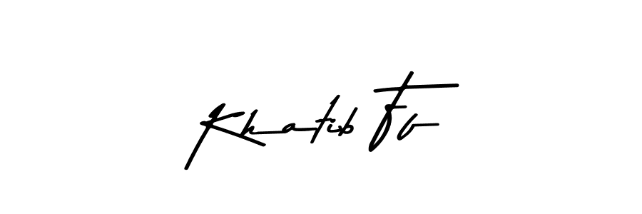 Check out images of Autograph of Khatib Ff name. Actor Khatib Ff Signature Style. Asem Kandis PERSONAL USE is a professional sign style online. Khatib Ff signature style 9 images and pictures png