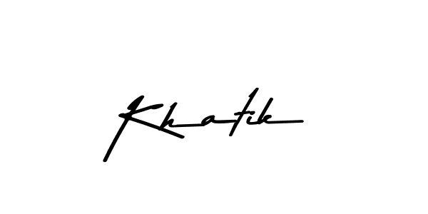 It looks lik you need a new signature style for name Khatik. Design unique handwritten (Asem Kandis PERSONAL USE) signature with our free signature maker in just a few clicks. Khatik signature style 9 images and pictures png