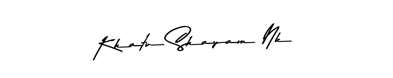 Also we have Khatu Shayam Nk name is the best signature style. Create professional handwritten signature collection using Asem Kandis PERSONAL USE autograph style. Khatu Shayam Nk signature style 9 images and pictures png