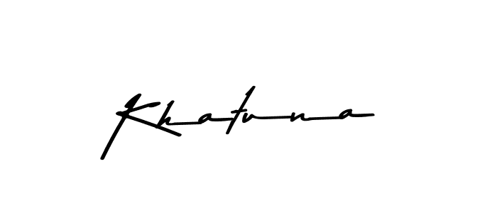 How to make Khatuna name signature. Use Asem Kandis PERSONAL USE style for creating short signs online. This is the latest handwritten sign. Khatuna signature style 9 images and pictures png