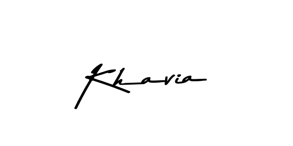 Use a signature maker to create a handwritten signature online. With this signature software, you can design (Asem Kandis PERSONAL USE) your own signature for name Khavia. Khavia signature style 9 images and pictures png