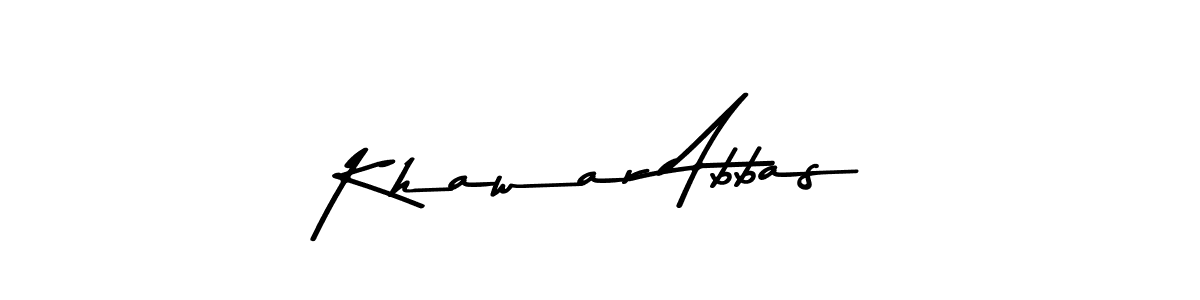 Also You can easily find your signature by using the search form. We will create Khawar Abbas name handwritten signature images for you free of cost using Asem Kandis PERSONAL USE sign style. Khawar Abbas signature style 9 images and pictures png