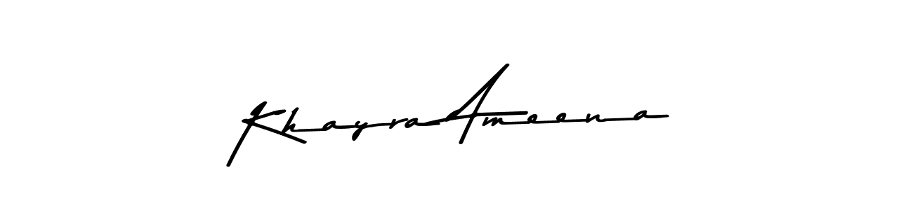 if you are searching for the best signature style for your name Khayra Ameena. so please give up your signature search. here we have designed multiple signature styles  using Asem Kandis PERSONAL USE. Khayra Ameena signature style 9 images and pictures png