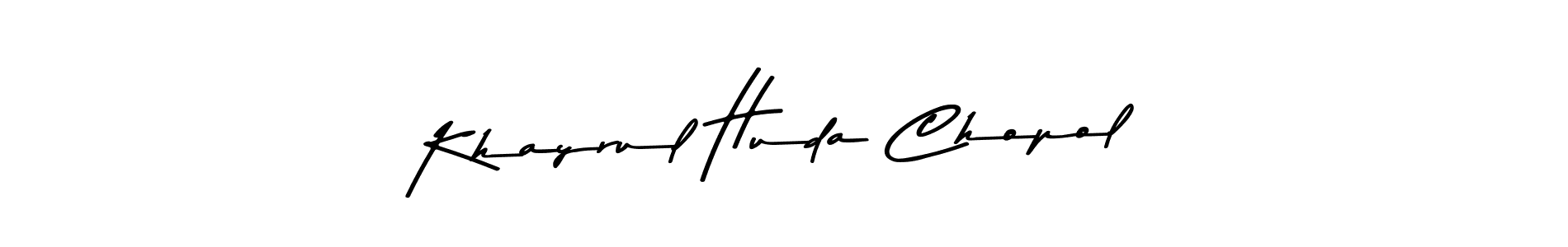 How to make Khayrul Huda Chopol signature? Asem Kandis PERSONAL USE is a professional autograph style. Create handwritten signature for Khayrul Huda Chopol name. Khayrul Huda Chopol signature style 9 images and pictures png