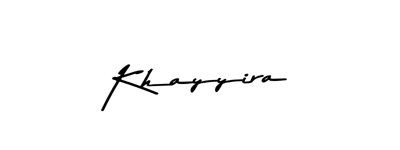 Use a signature maker to create a handwritten signature online. With this signature software, you can design (Asem Kandis PERSONAL USE) your own signature for name Khayyira. Khayyira signature style 9 images and pictures png