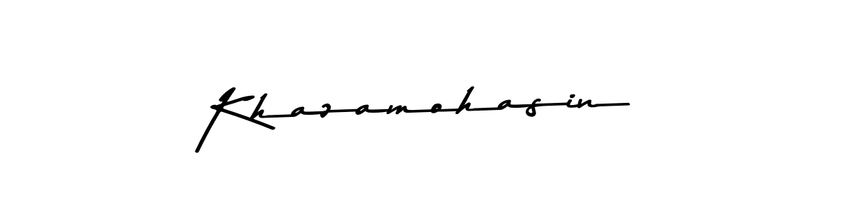 How to Draw Khazamohasin signature style? Asem Kandis PERSONAL USE is a latest design signature styles for name Khazamohasin. Khazamohasin signature style 9 images and pictures png