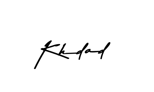 Best and Professional Signature Style for Khdad. Asem Kandis PERSONAL USE Best Signature Style Collection. Khdad signature style 9 images and pictures png