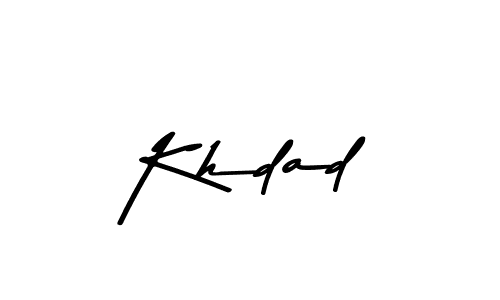 Also You can easily find your signature by using the search form. We will create Khdad name handwritten signature images for you free of cost using Asem Kandis PERSONAL USE sign style. Khdad signature style 9 images and pictures png