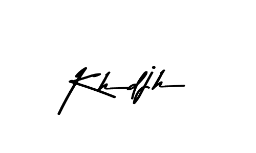 Design your own signature with our free online signature maker. With this signature software, you can create a handwritten (Asem Kandis PERSONAL USE) signature for name Khdjh. Khdjh signature style 9 images and pictures png