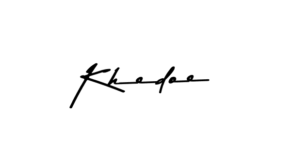 You should practise on your own different ways (Asem Kandis PERSONAL USE) to write your name (Khedoe) in signature. don't let someone else do it for you. Khedoe signature style 9 images and pictures png