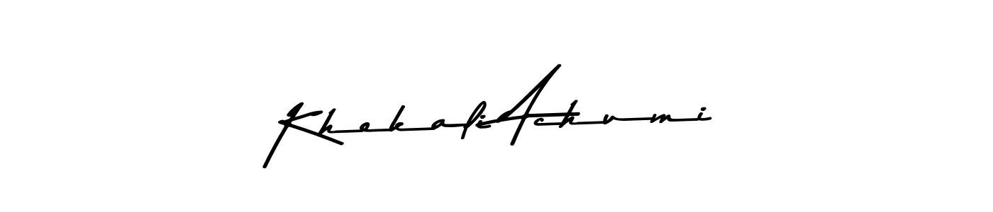 How to make Khekali Achumi signature? Asem Kandis PERSONAL USE is a professional autograph style. Create handwritten signature for Khekali Achumi name. Khekali Achumi signature style 9 images and pictures png