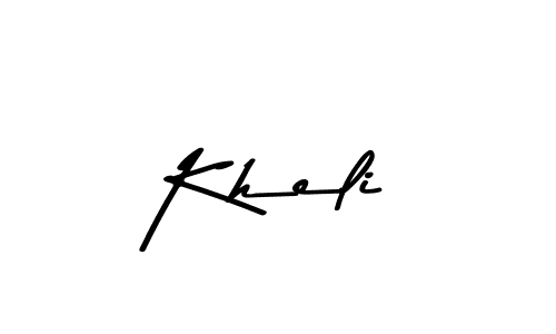 Kheli stylish signature style. Best Handwritten Sign (Asem Kandis PERSONAL USE) for my name. Handwritten Signature Collection Ideas for my name Kheli. Kheli signature style 9 images and pictures png