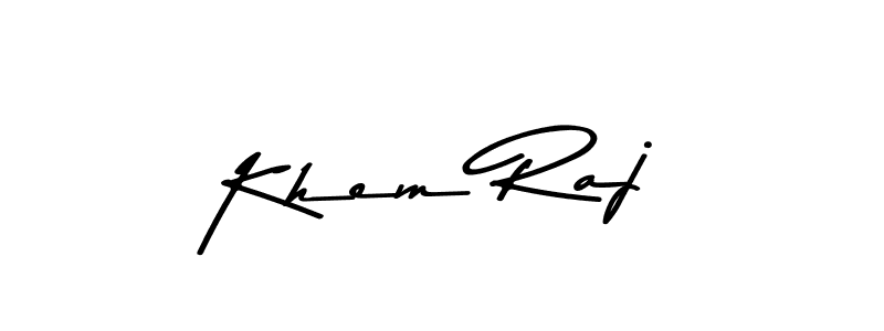 You should practise on your own different ways (Asem Kandis PERSONAL USE) to write your name (Khem Raj) in signature. don't let someone else do it for you. Khem Raj signature style 9 images and pictures png