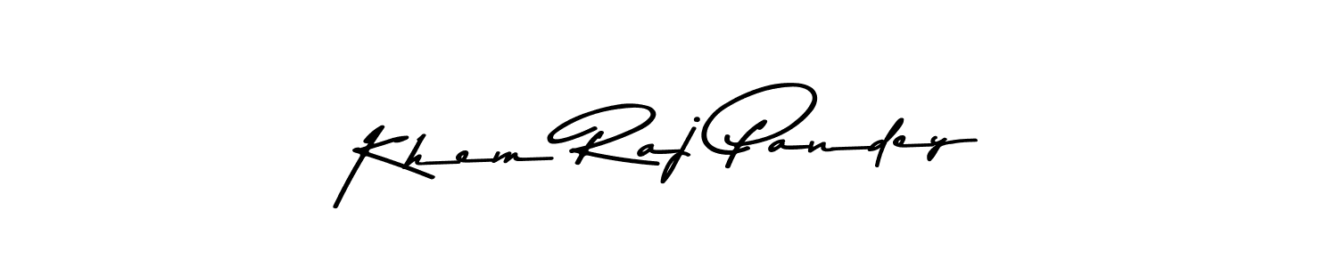 How to make Khem Raj Pandey signature? Asem Kandis PERSONAL USE is a professional autograph style. Create handwritten signature for Khem Raj Pandey name. Khem Raj Pandey signature style 9 images and pictures png