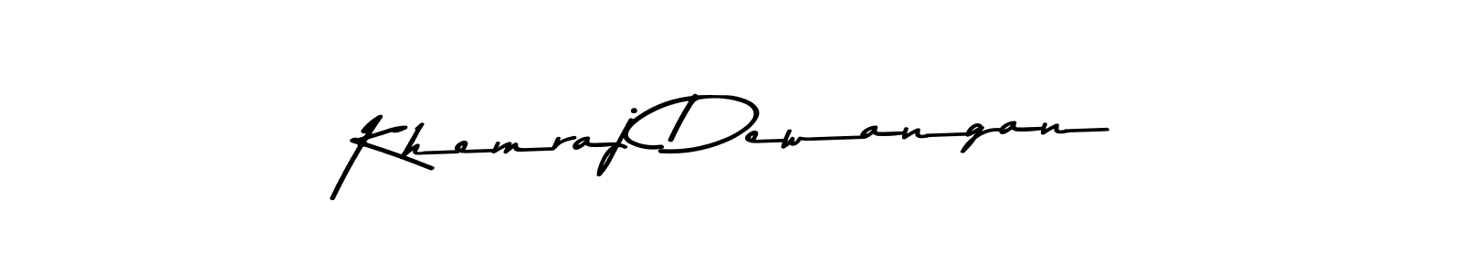 This is the best signature style for the Khemraj Dewangan name. Also you like these signature font (Asem Kandis PERSONAL USE). Mix name signature. Khemraj Dewangan signature style 9 images and pictures png