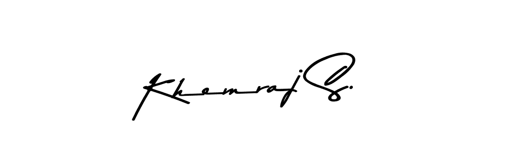 Asem Kandis PERSONAL USE is a professional signature style that is perfect for those who want to add a touch of class to their signature. It is also a great choice for those who want to make their signature more unique. Get Khemraj S. name to fancy signature for free. Khemraj S. signature style 9 images and pictures png